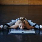 Dlouhé legíny Manduka Linea Cropped Legging Herringbone