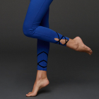 Dlouhé legíny Mandala Contrast Tape Legging Performance Blue