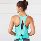 Tílko Manduka Breeze Open Back Tank Seafoam