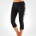 Tříčtvrteční legíny  Manduka Mesh Capri Black