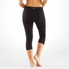 Tříčtvrteční legíny  Manduka Mesh Capri Black