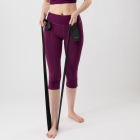 Tříčtvrteční legíny Mandala Capri Pants Black Plum