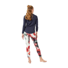 Dlouhé legíny Mandala Fancy Legging Red Poppy