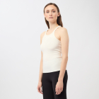 Žebrovaný top Mandala Ribbed Tank Top White