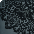 Kaučuková jogamatka Yoga Design Lab Infinity Mat 3mm Mandala Charcoal