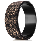 Kruh na jógu Yoga Design Lab Yoga Wheel Mandala Black