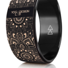 Kruh na jógu Yoga Design Lab Yoga Wheel Mandala Black