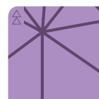 Kaučuková jogamatka Yoga Design Lab Infinity Mat 5mm Geo Lavender
