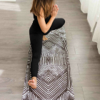 Cestovní designová jogamatka Yoga Design Lab Travel Mat Optical